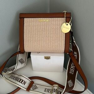 Steve Madden Brown and Cream Crossbody Bags
